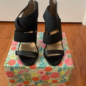 EUC - BCBG Cross Strap High Heels